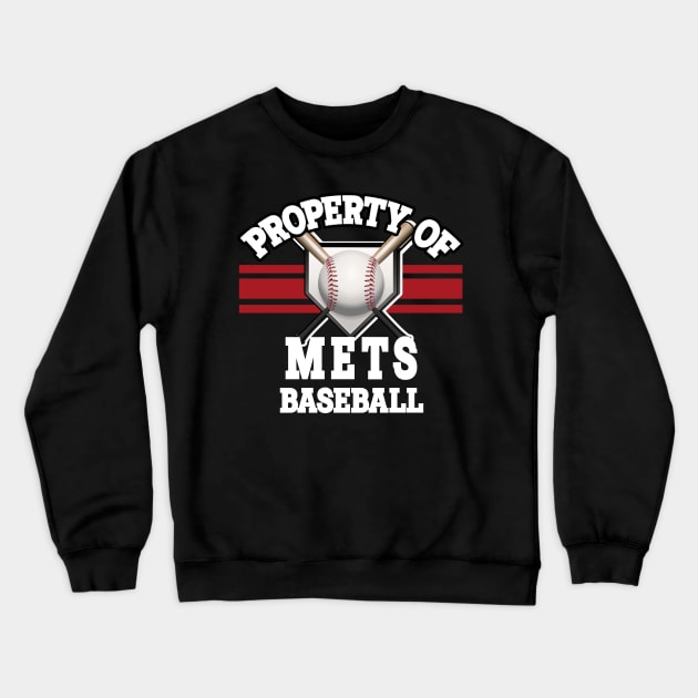 Proud Name Mets Graphic Property Vintage Baseball Crewneck Sweatshirt by WholesomeFood